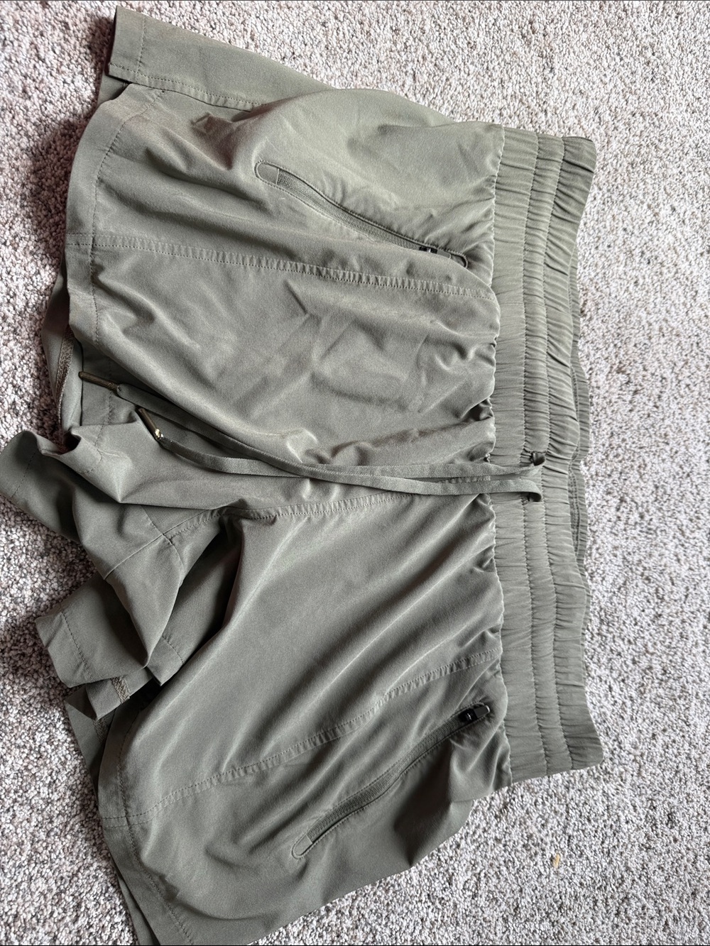 all in motion Olive Green Athletic Elastic-Waist Shorts